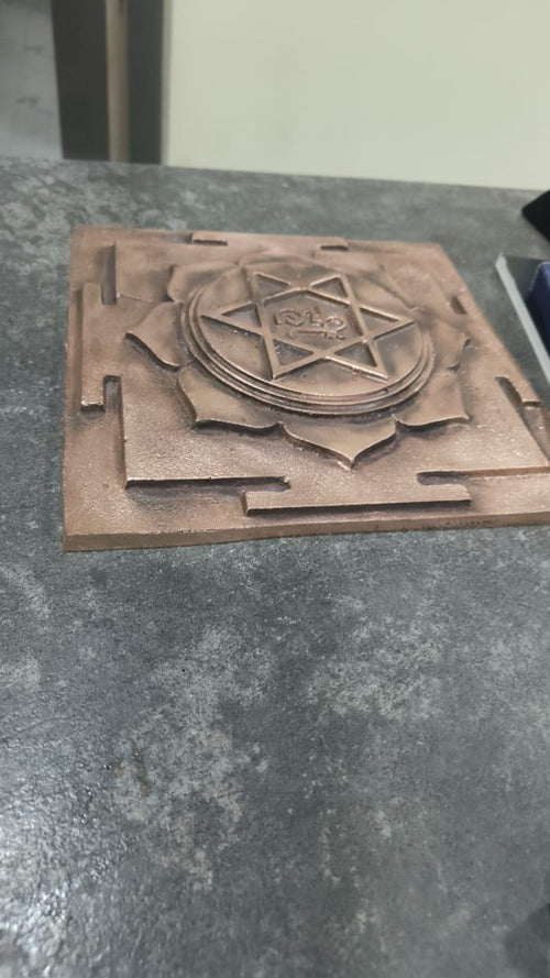 Copper HRIM Beej Mantra Plate