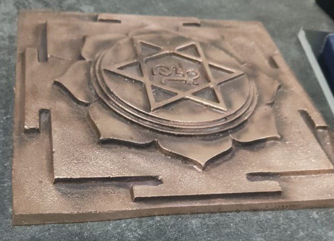 Copper HRIM Beej Mantra Plate